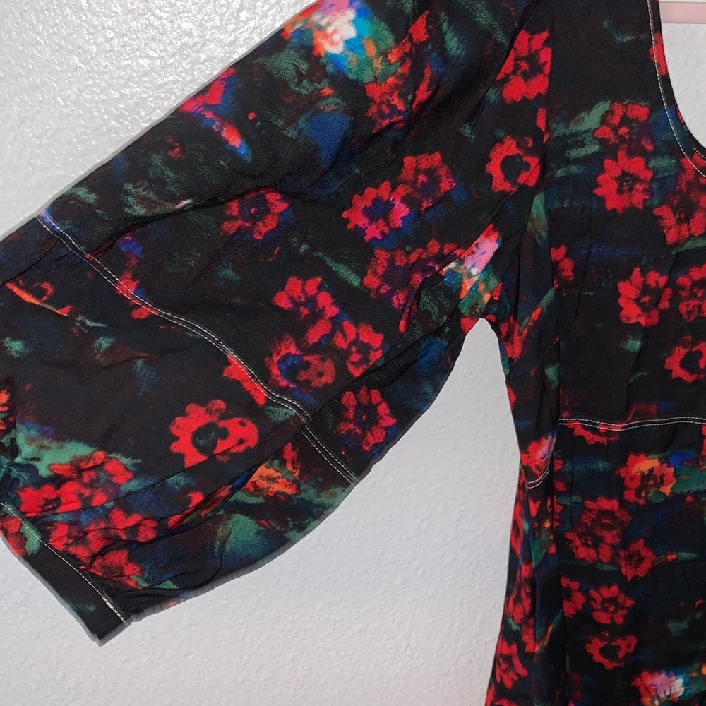 NWT RACHEL COMEY KODAK RED FLORAL MAXI DRESS - Picture 4 of 7